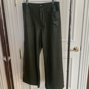 Faux leather pants